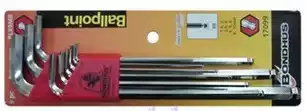 (Original BONDHUS) Platinum Plated Long Ball Head Allen Wrench Hexagon Metric 17099
