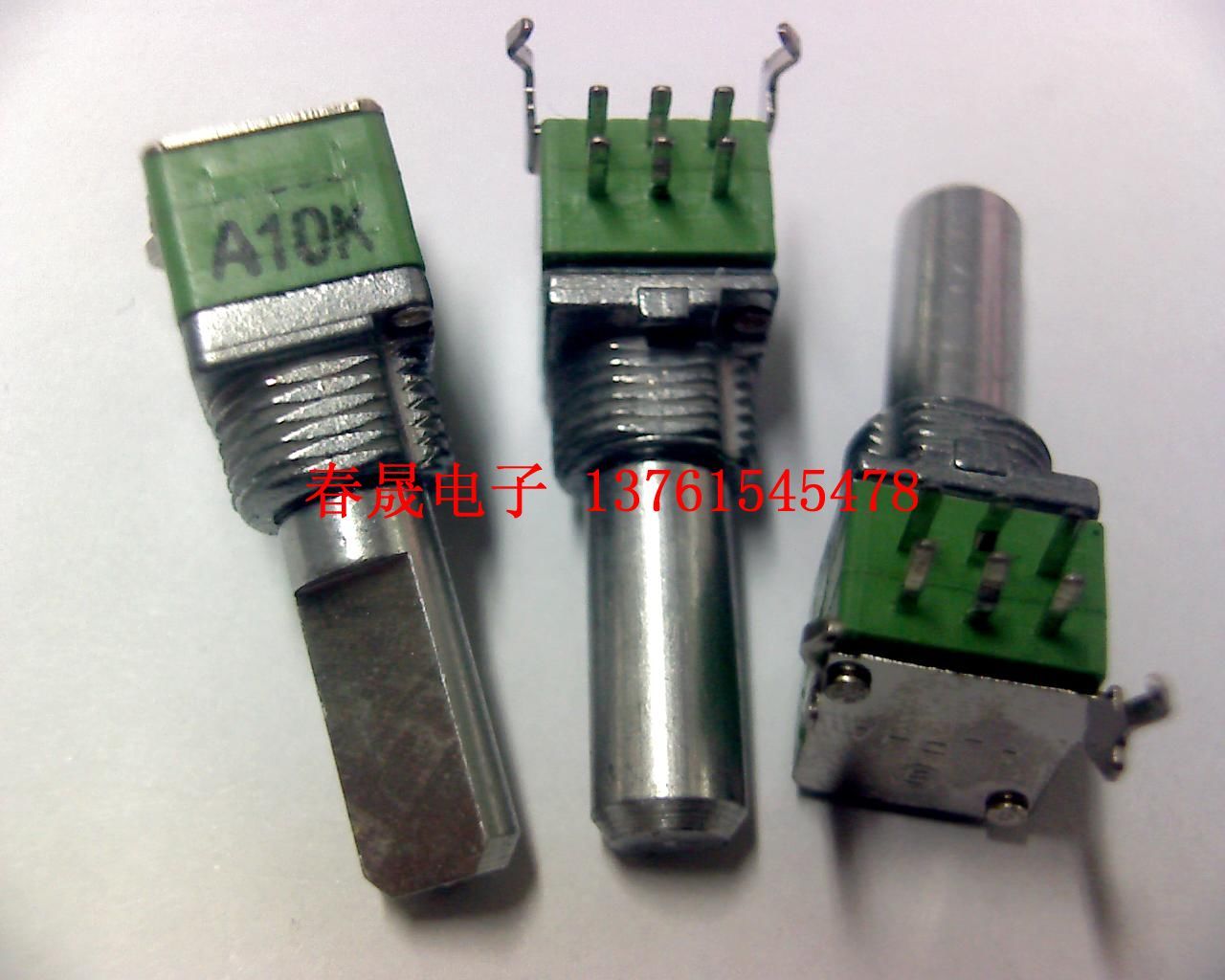 Original Taiwan ALPHA 9 type precision potentiometer A10K*2 20-axis half shaft