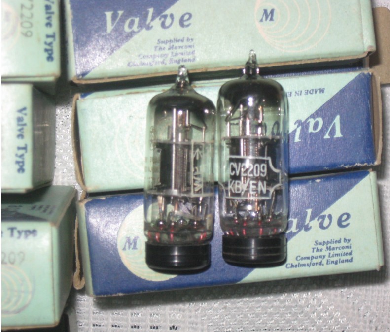 British MWT CV2209 small seven-leg vacuum tube