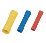 BV5 5 long fully insulated terminal middle connector butt terminal cold-pressed terminal copper lug (yellow