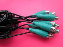 Mouse keyboard line PS2 interface copper clad steel wire OD2 8MM4 core powder wire round head six-needle line length 1 5M