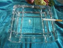 M76W 7 inch original Japanese imported crystal clear grid refined ashtray