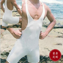 Mens one-piece dress mens swimsuit shape-fitting underwear Sexy smooth conseted body set to do