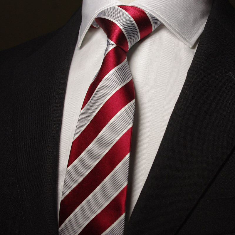 Ptah Aum genuine silk tie male striped tie men's posh business wedding tie