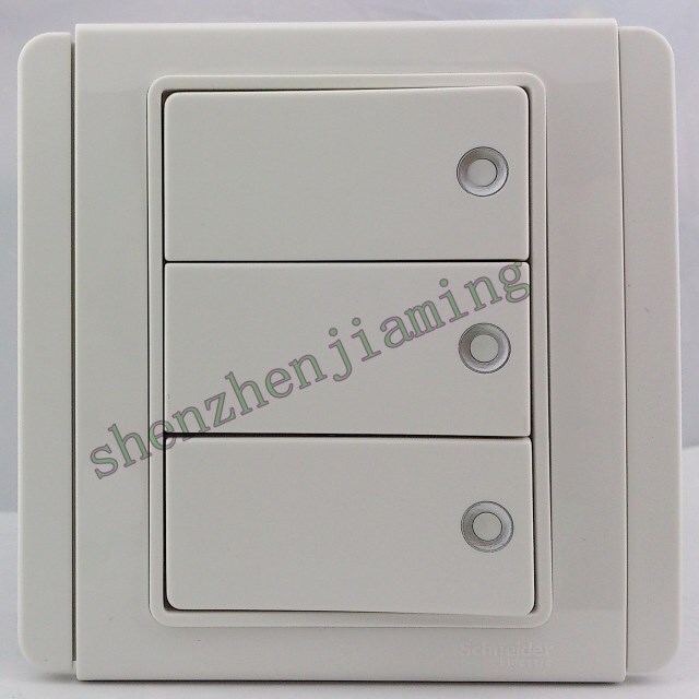 Schneider/Qisheng E3000 Will White Series Three-Position Single-Control Three-Position Dual-Control with Fluorescent Switch