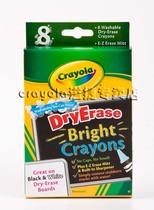 The United States Crayola crayola★8 colors bright color washable whiteboard crayon 98-5202