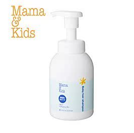 日本直邮 mama&kids 泡沫型宝宝洗发护发二合一350ml 不疼眼