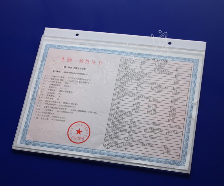 Acrylic A4A3 paper card cover horizontal card slot card card card listing photo customization Any size