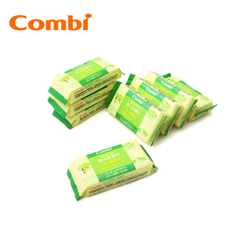 Combi 康贝 手口专用婴儿湿巾8片*8包 迷你装