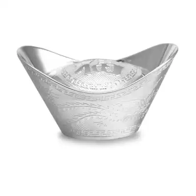 999 foot silver foot sterling silver Investment silver dollar Baolong Fengfu Sterling silver hollow ingot ornaments