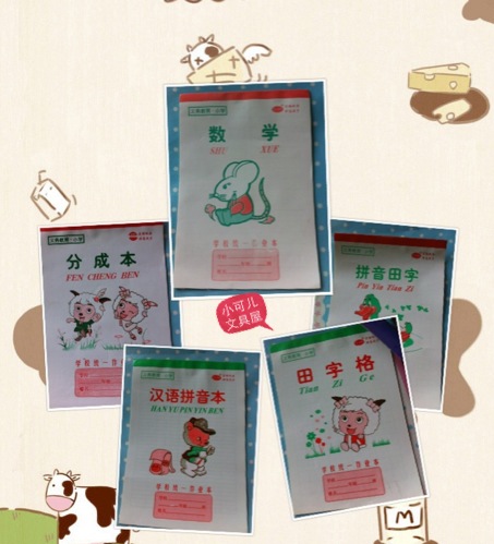 Student unified homework This pinyin field character math sub-cost elementary school students practice this sub full