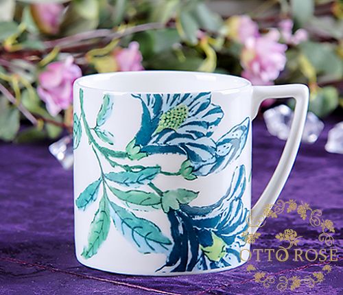 The UK's Wedgwood porcelain art Green Series Large and Medium Mark Cup-Taobao