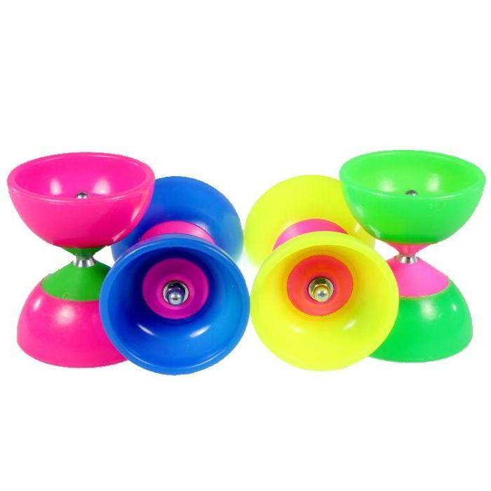 Diabolo monopoly special price Fixed dry diabolo double-headed diabolo plus rod line double scalp bowl Ordinary leather bowl Diabolo