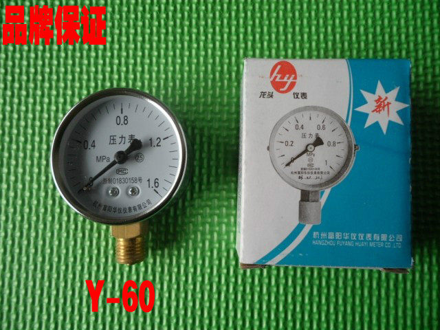 Hangzhou Fuyang Hua Yi Y-60 Pressure meter Air compressor Pressure meter Vacuum Table Water pressure meter air pressure meter