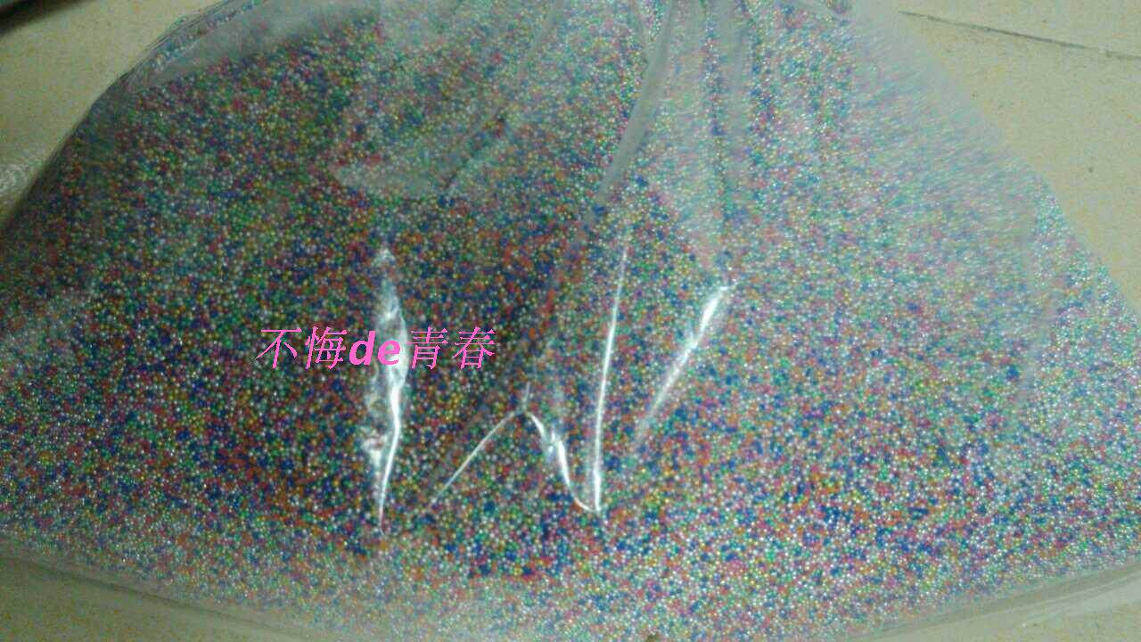 South Korea electroplated gold ball plated silver pearl electroplated seven colored glue beads electroplated micro bead caviar