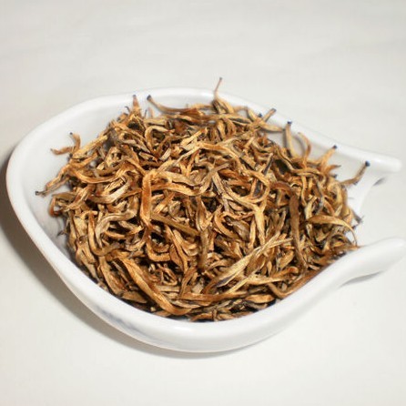 Yunnan Fengqing Golden Silk Dian Red Full Bud Black Tea Fine Gold Silk Single Bud Black Tea Honey Fragrant Golden Bud Yunnan Black Tea 50g