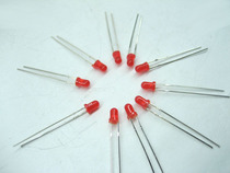 3MM red-red LED bright long leg lead lead light