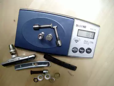 Fine version of bicycle titanium screw V Brake Block V brake leather drawer type brake block titanium alloy screw ultra light