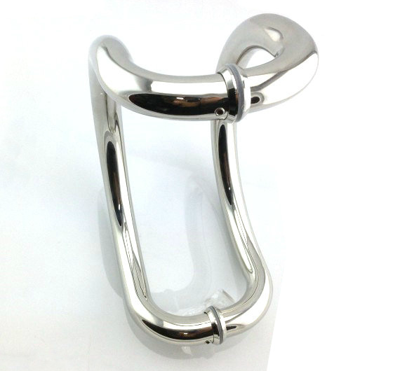 Glass door handle Stainless steel handle C-type handle Sliding door handle Bank ATM door handle