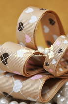 Butterfly Knot Hair Accessories Diy Ribbon Material Card Its color heart-shaped threaded webbing HB12110101