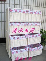 Six-bucket cabinet storage cabinet crushing flower six bucket baby wardrobe