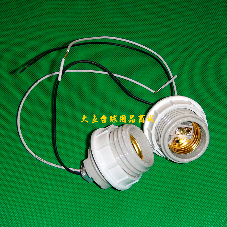 E27 universal screw lamp holder lamp ring for pool table ceramic lamp holder white plastic spiral ring lamp