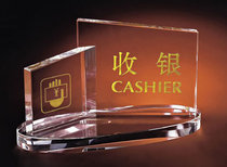 Crystal signboard Crystal general service desk Crystal cashier signboard Guide sign KTV hotel