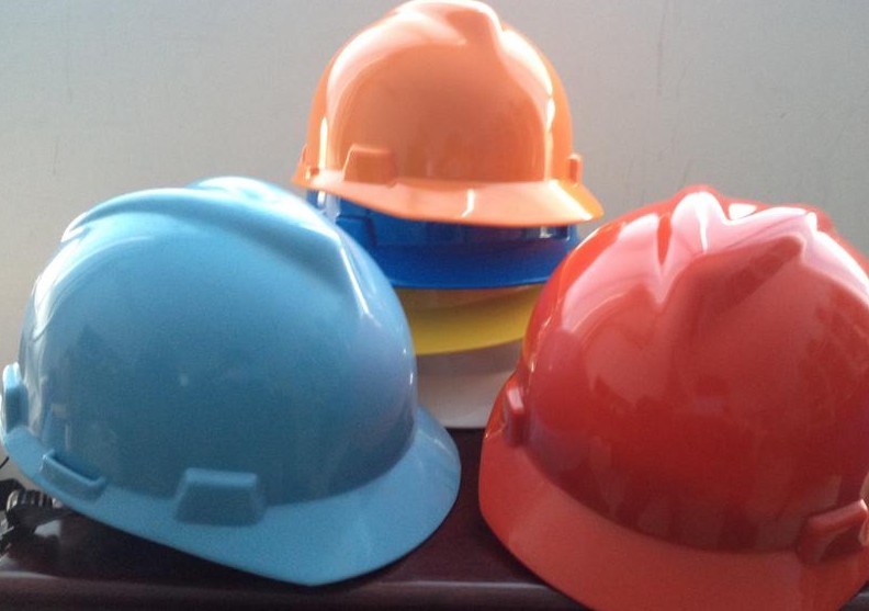 Wuxi Anda brand V-type HDPE ABS safety helmet head protection construction cap woven hood lining
