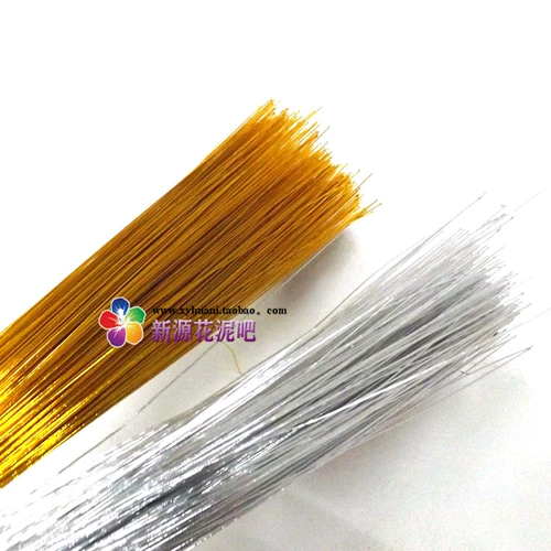 Золото и серебро 22#Craft Iron Wire Gearl Ручная цветущая сеть цветочные материалы ручной работы 20