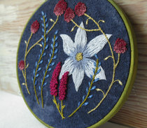 Nordic embroidery pastoral Berry DIY hand embroidered wall decorative embroidery material bag non-cross stitch