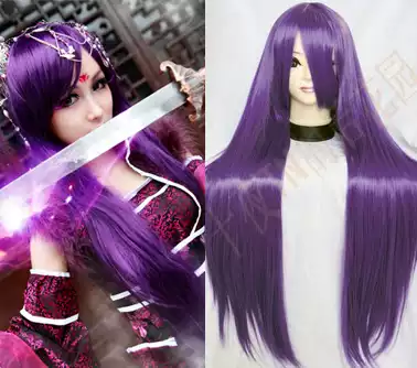 Ten Nights TN Deep Purple Demon Fox times Servant SS White Ghost Courtesy Butterfly Confession cos Wig