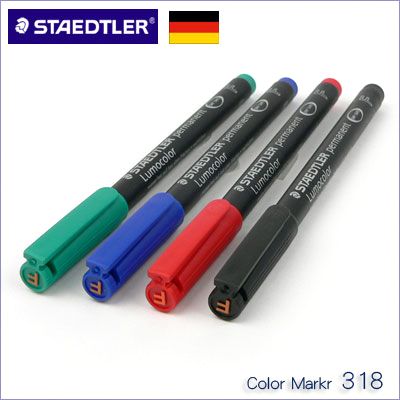 German STAEDTLER Shi De Building 318 F oil-based disc) universal) film marker pen does not fade