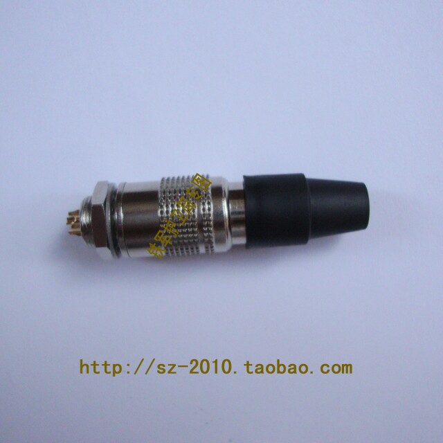 13微型推拉自锁式连接器1号6针芯工业相机触发线快速插拨头针座孔