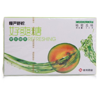慢严舒柠 好爽糖 哈密瓜味 润喉糖 32g