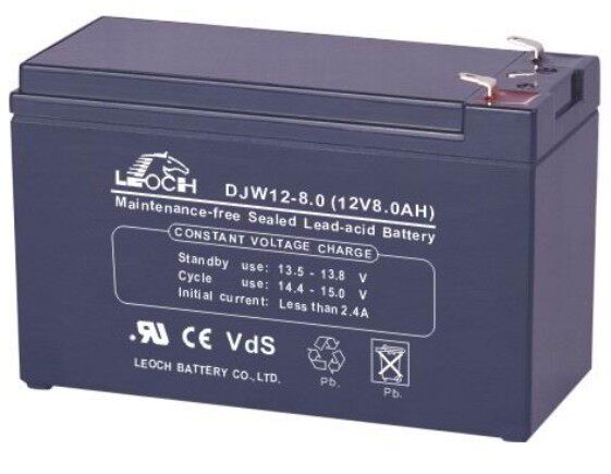 Free SHIPPING LEOCH LEOCH DJW12-8 0 12V8 0AH Backup power supply UPS power supply battery DJW12-8 0