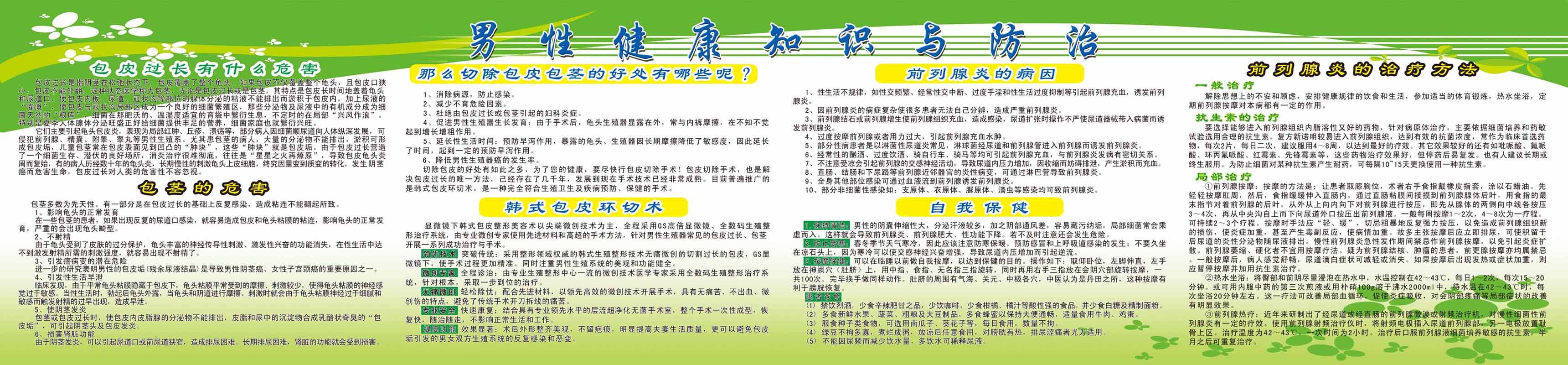 海报印制93素材健康展板312男性健康知识与防治