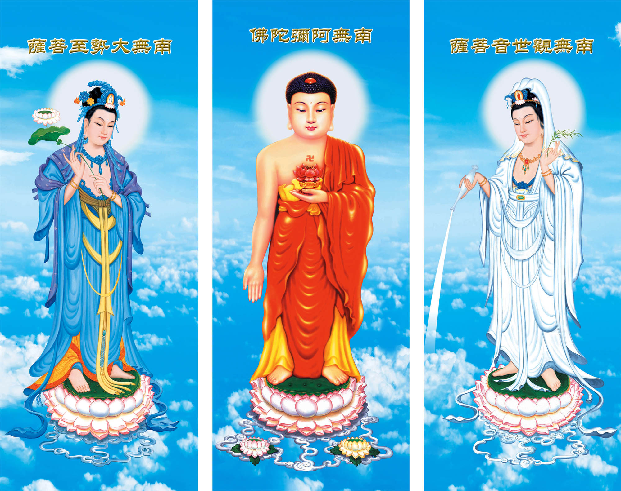 At ease in the Hall of the knot No Western Sant' HD extra-large size-silk hanging painting