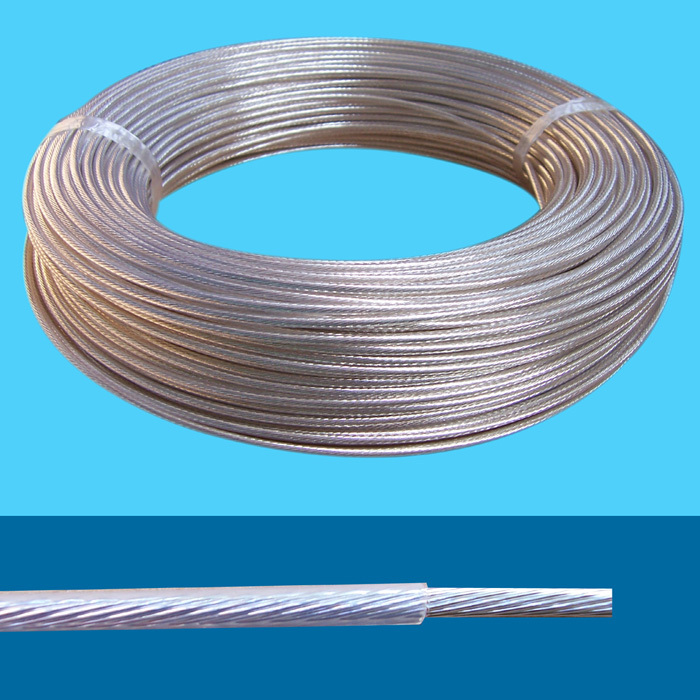 silver-coated copper core transparent fluorine plastic insulation high temperature resistant wire AF 1 5 squared national standard electrical internal use line 