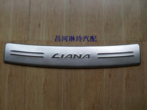 Liana hatchback sedan Liana A a 1 4 rear bumper stainless steel guard plate anti-scratch plate