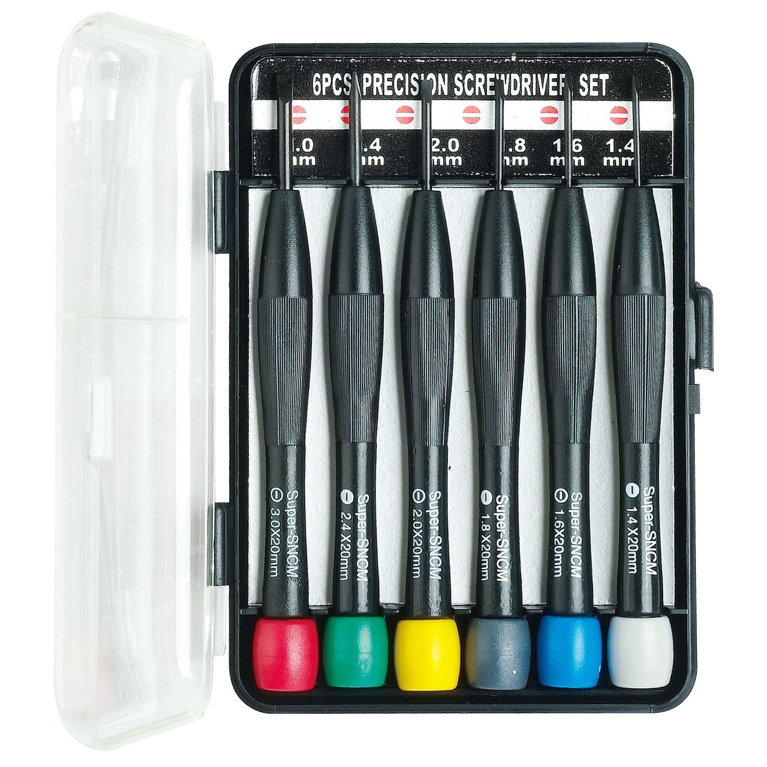 Taiwan Baogong 8PK-2062 color head one-word clock screwdriver set (6 sets) screwdriver batch screwdriver