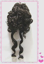 Curly hair ponytail hair bag photo studio wig bride wig photo retro stage drama cheongsam hair bag bun