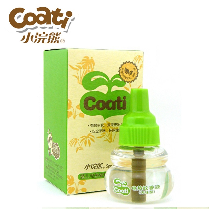 coati小浣熊 天然儿童宝宝婴儿专用无毒电热驱蚊液（无味型）45ml