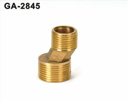 Copper joint water meter thickened bending foot eccentric corner bending corner screw 4 to turn 6 points double outer silk curlehorn joint accessories 