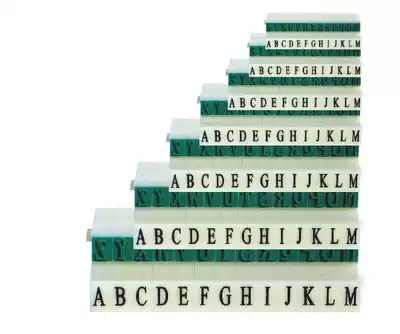 Movable type printing English combination number printing S-3 Asian signal code printing English number printing Asian letter 017