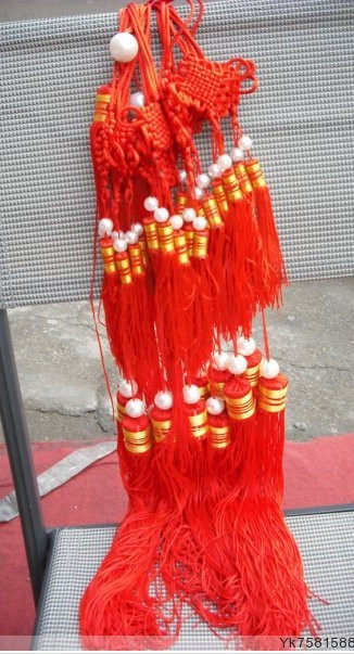 Upscale Wooden Palace Lantern Red Ears String Yarn Light Hanging Ears String Red Comb Light Stringing Cage Accessories RMB49  Set