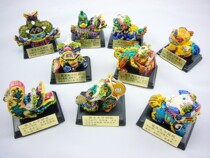 Longsheng Jiuzi Sujiu kiss Pu Prison Sujiu gluttonous Sujiu Sujiu Pepper figure Imitation Cochin pottery Feng Shui ornaments