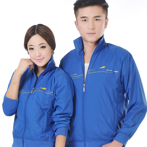 Mùa xuân và mùa thu cộng với kích thước quần áo thể thao rộng rãi áo khoác thể dục vải hai lớp nam và nữ áo len một mảnh mặc thường xuyên - Áo khoác thể thao / áo khoác