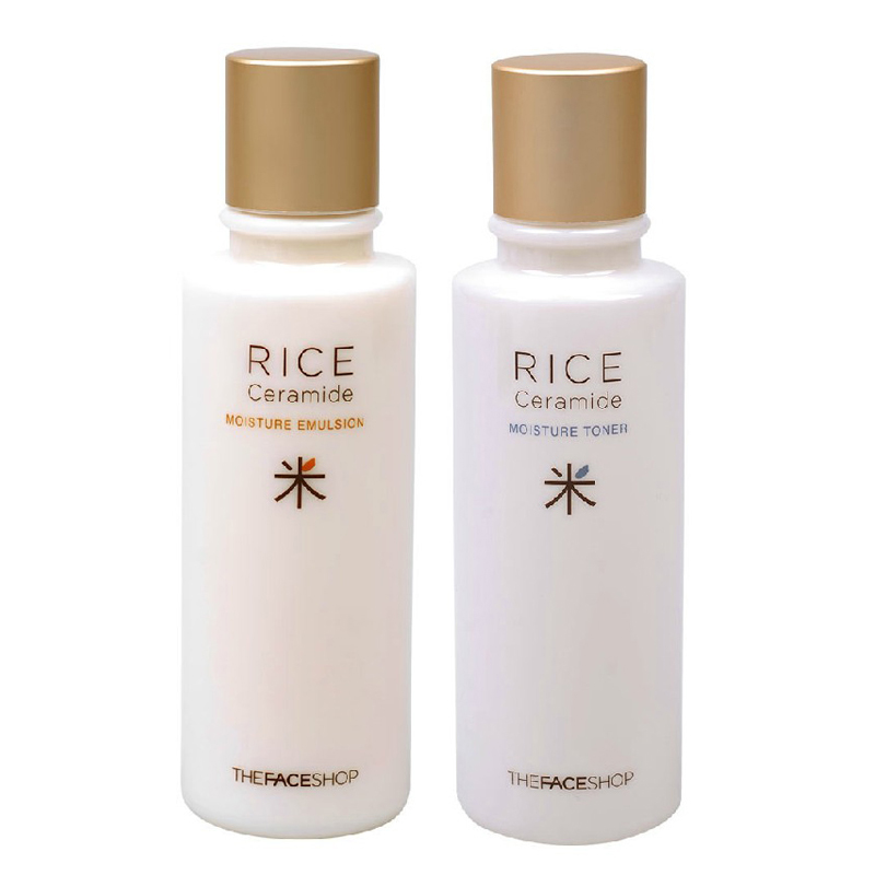 The Face Shop面部护理套装 菲诗小铺大米爽肤水乳液保湿