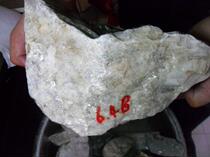 No. 5208 jade raw material Qinghai Kunlun Yushan expected to smoke green and white jade bicolor material 6 48 kg