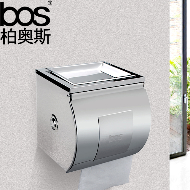 Baios Toilet Bathroom Waterproof stainless steel tissue box Makeup Room Drum Toilet Paper Toilet Paper Box Rack Tissue Box